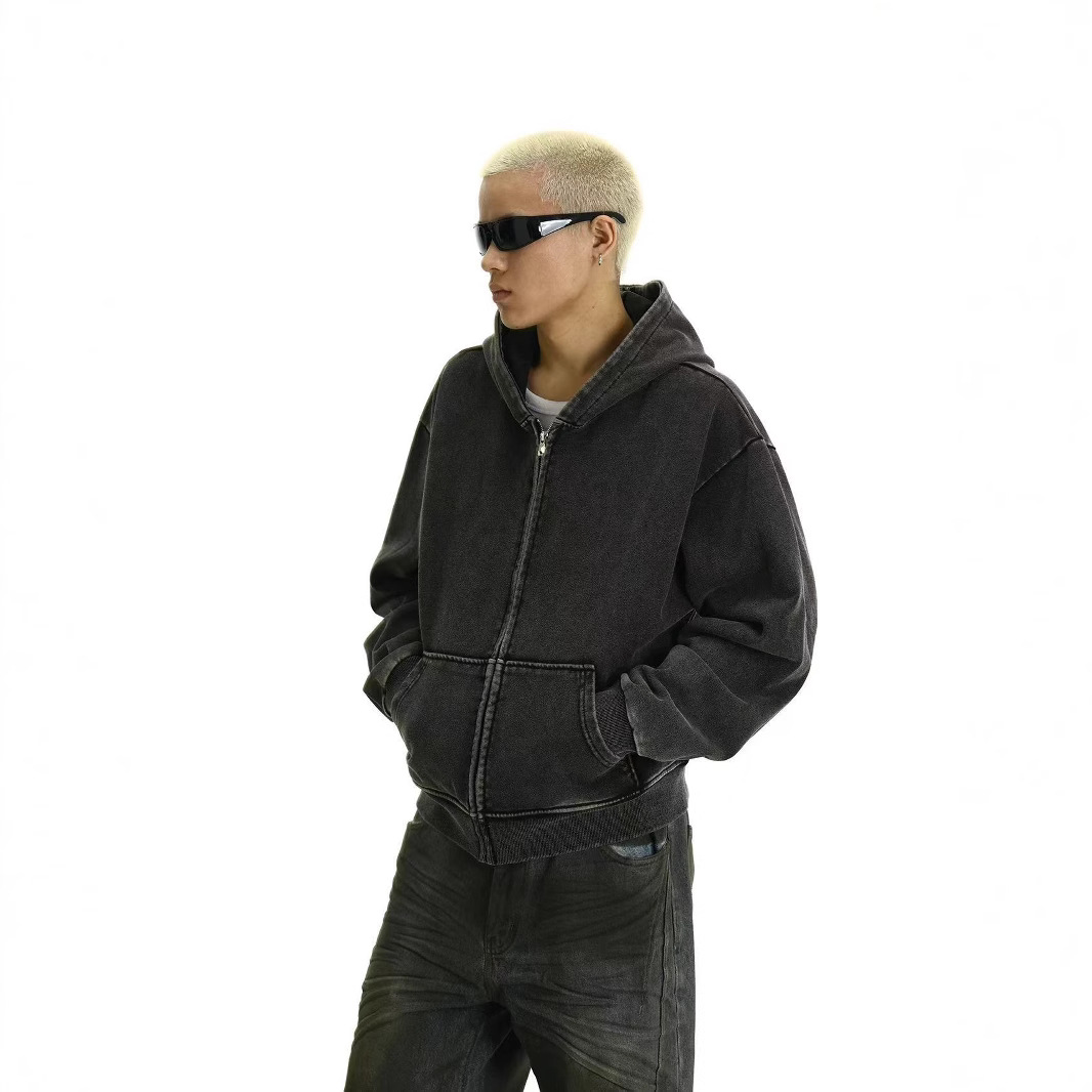 2025 comercio exterior más suéter con capucha gruesa de terciopelo para hombre, camisa de pareja de estilo masculino y femenino de gran tamaño suelta corta