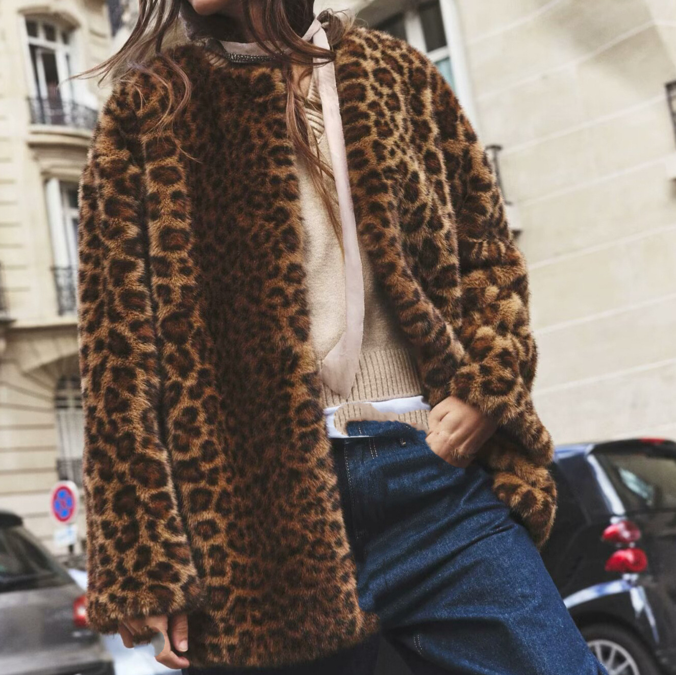 Women's Clothing leopard print artificial fur women_voghion.com