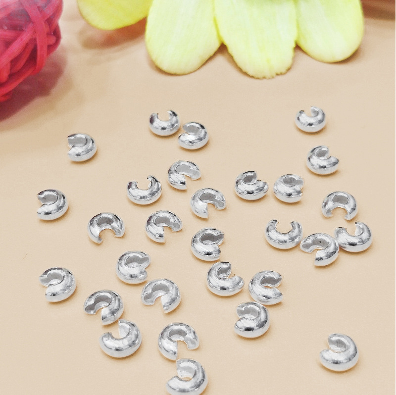 1 Piece Quantity 925 Sterling Silver Material 1 Piece 925 Sterling Silver Solid Color Jewelry Buckle Jewelry Accessories