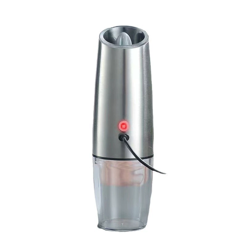 Manufacturer USB charging stainless steel sensor electric pepper grinding can adjust thick thin pepper pepper sea salt grinding device
