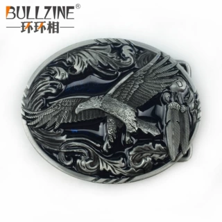 锌合金老鹰皮带扣02191西部牛仔休闲复古腰带扣