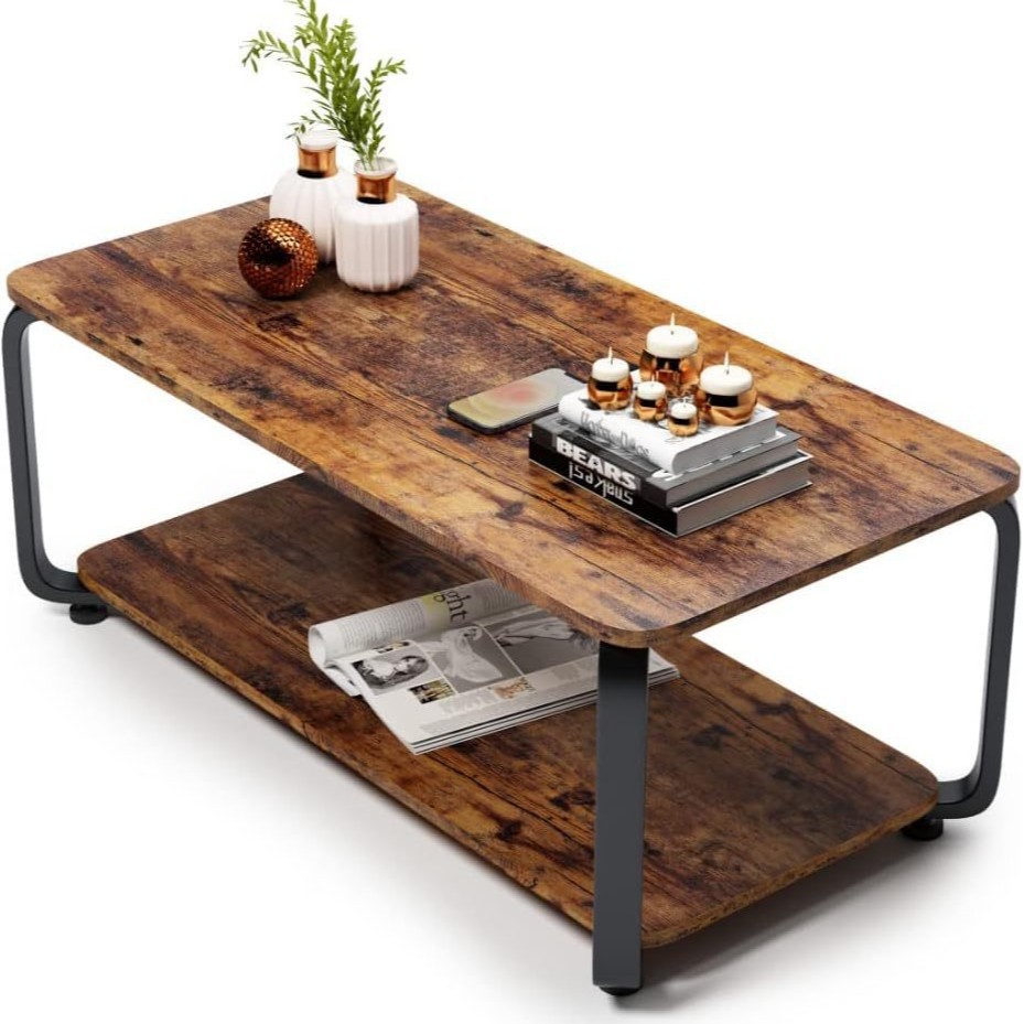 现代简约家用客厅茶几复古工业风咖啡桌创意茶水桌美式小茶几边几