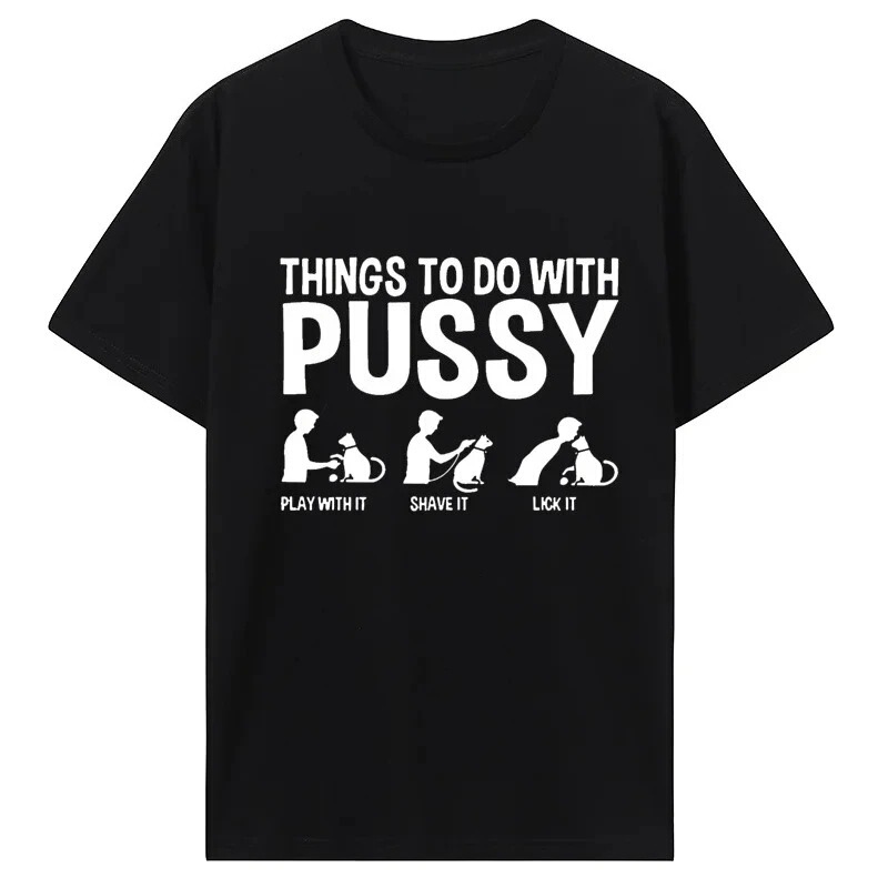【Cross-Border European Size】Women's T-Shirt with Funny Cat Design, Pet Family Casual T-Shirt, Y2K Humor