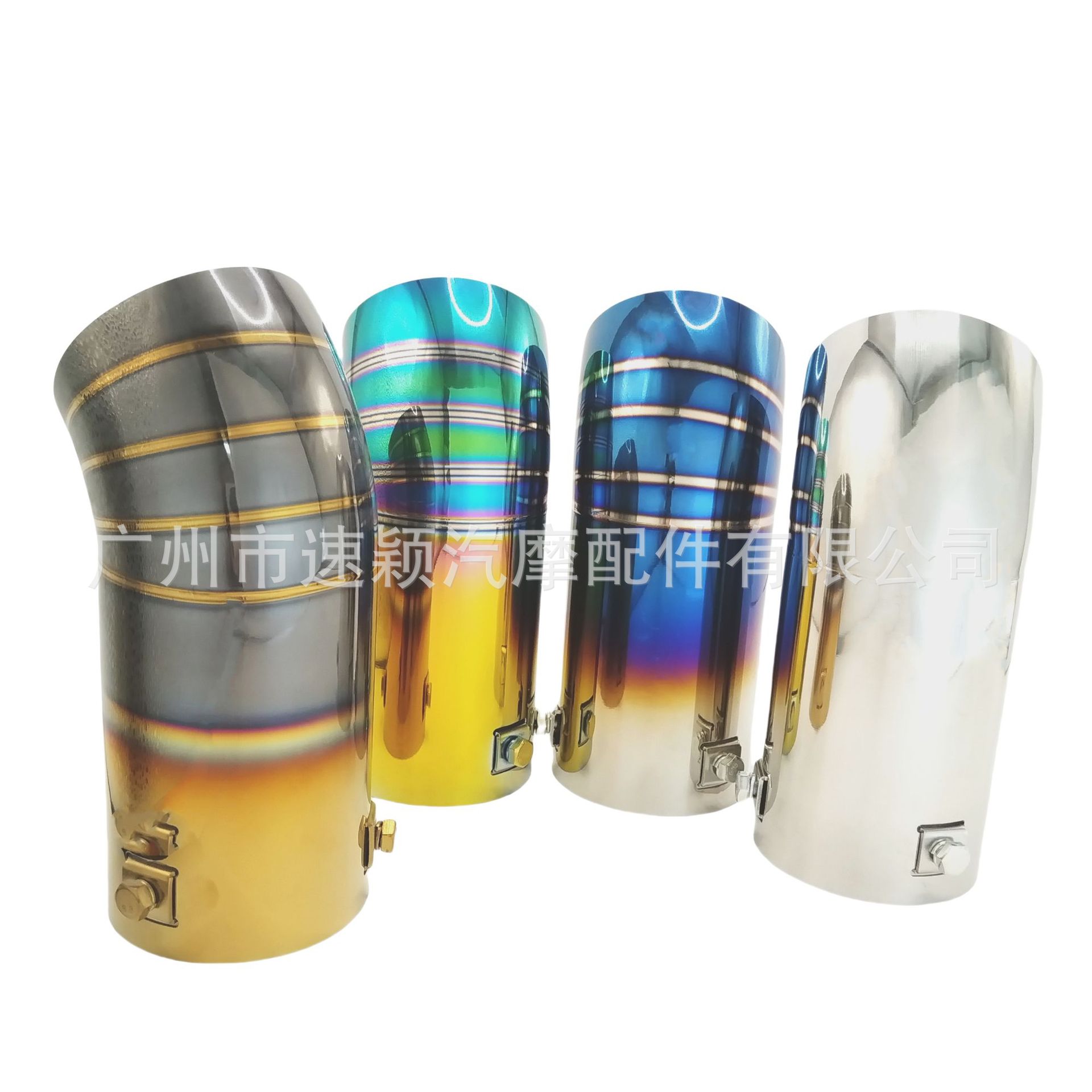 Factory Direct Sales Car Modification Universal Stainless Steel Exhaust Pipe Single Outlet Tailpipe Valve Exhaust Smoke Pipe Tail Tip