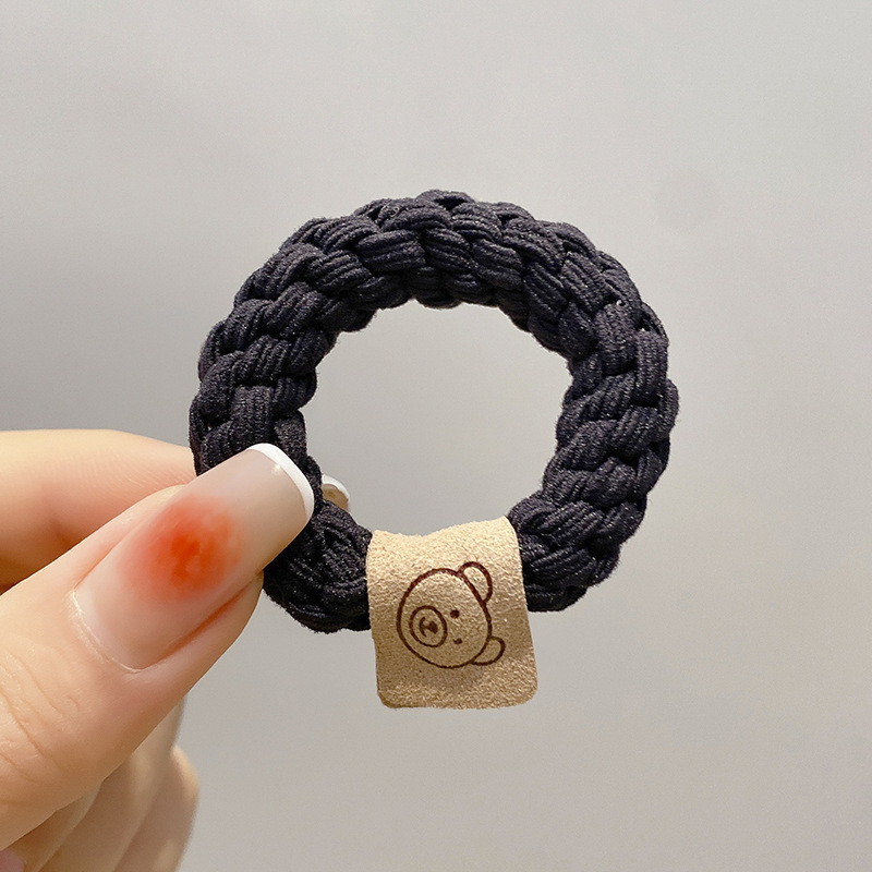 夏季气质小熊头绳女高弹力发圈简约耐用橡皮筋扎头发可爱发绳|undefined