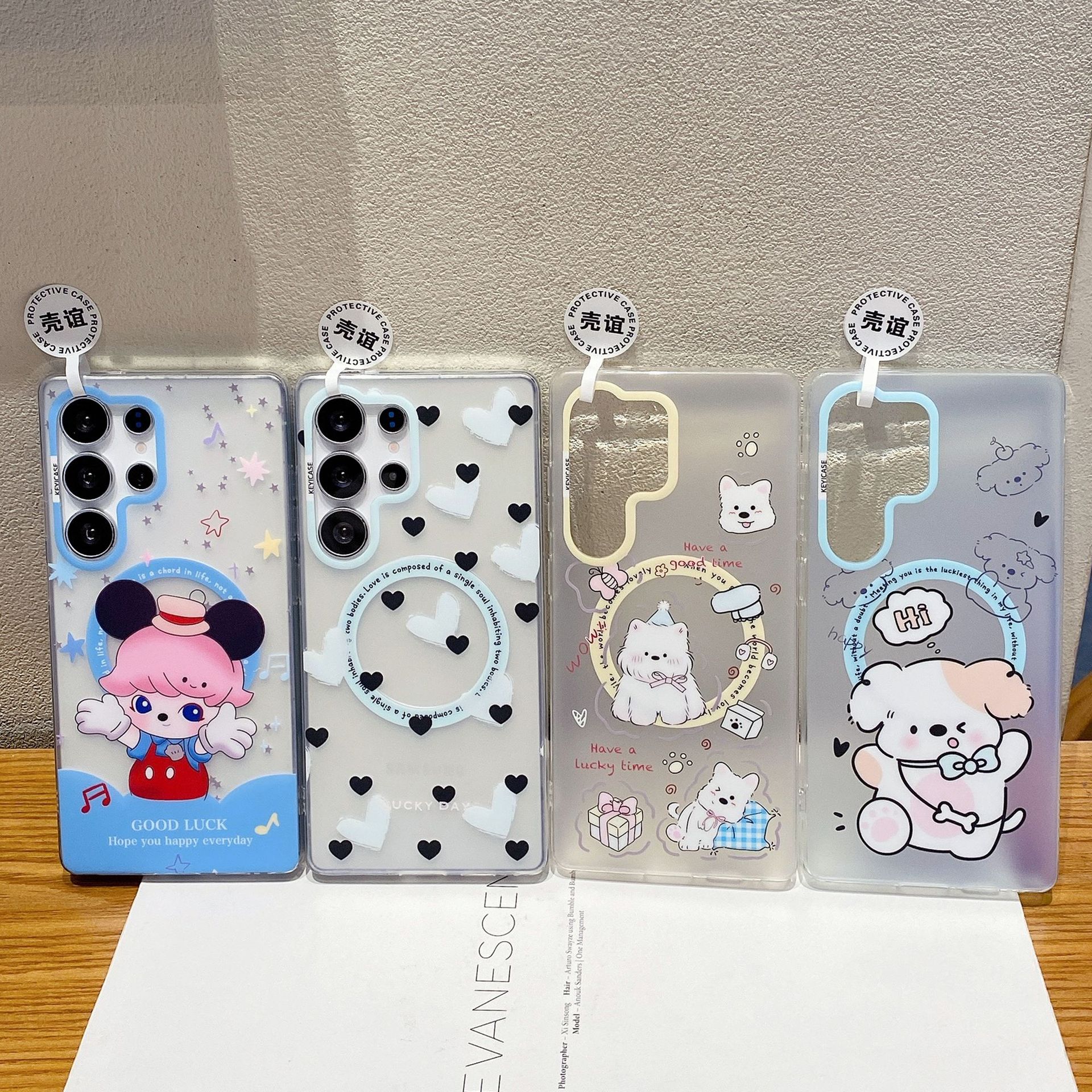 Aplicable a Samsung S25Ultra tarjeta de absorción magnética de la piel de la serie de caso de teléfono móvil de patrón de altiplano occidental lindo cubierta de protección de viento