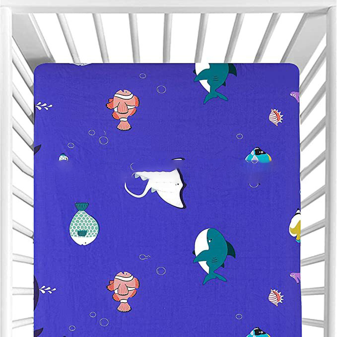 Suministro directo de fábrica de impresión de algodón sábana ajustable colcha colchón cubierta transfronteriza Amazon