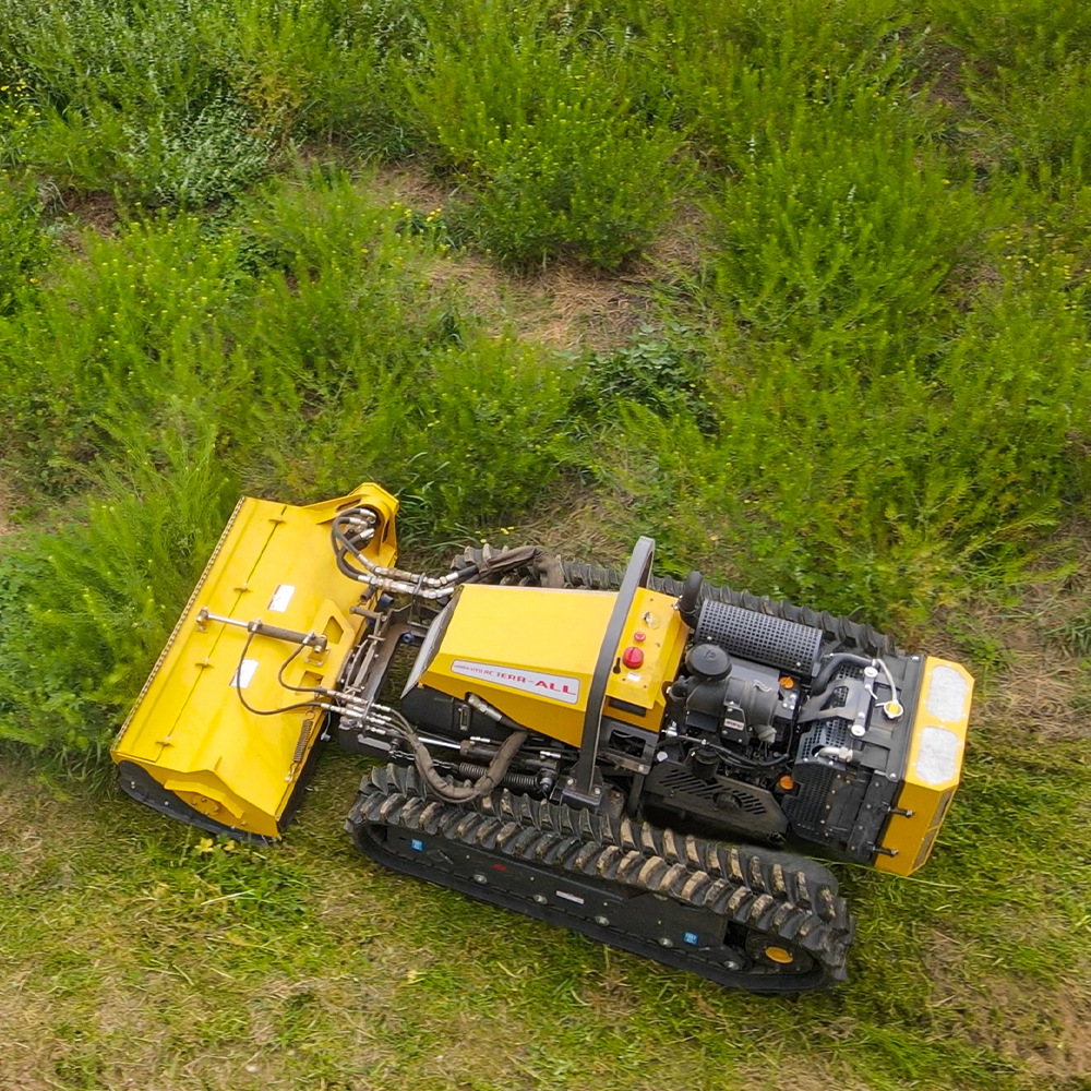 厂家货源智能遥控割草机 田间山地开荒 M55全地形大型履带打草机