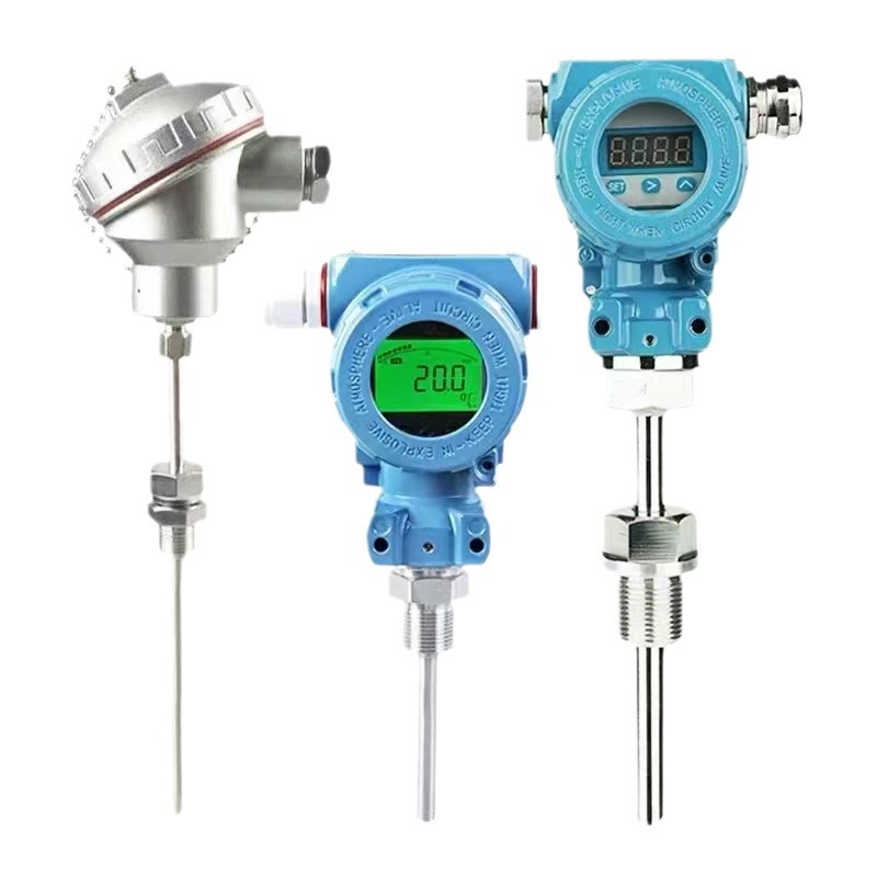 环路牌温度变送器Pt100温度传感器带显示防爆温度变送器4-20mA输