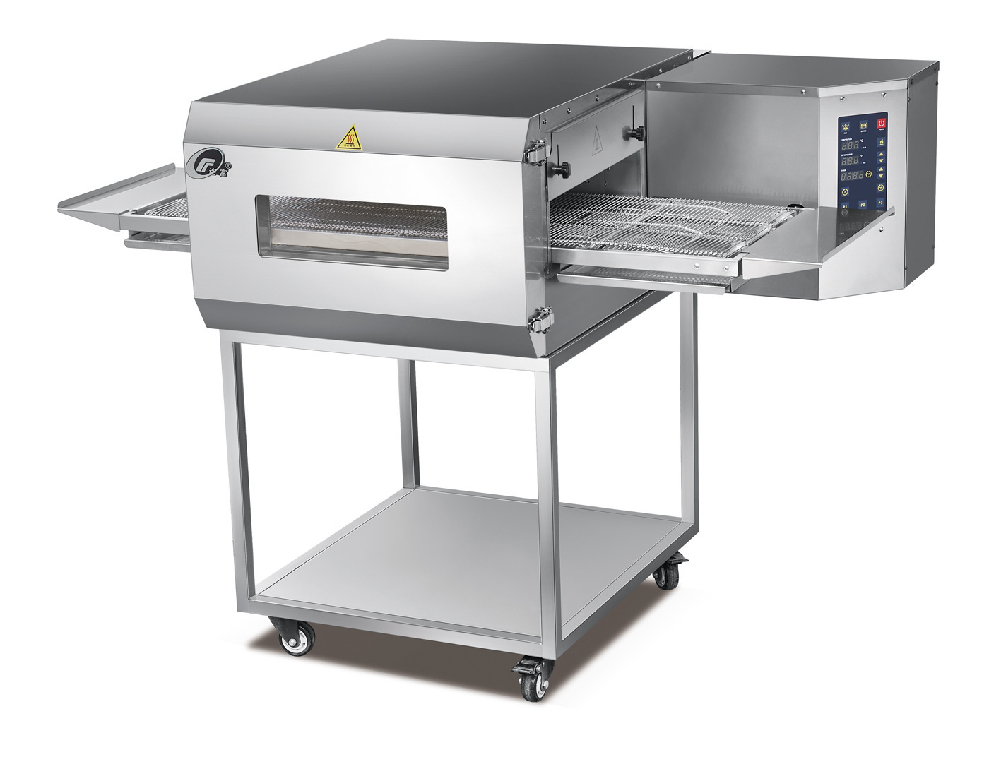 horno de pizza de cadena tipo horno de circulación de aire caliente de transmisión de orugas horno de cadena de tortilla de tasta