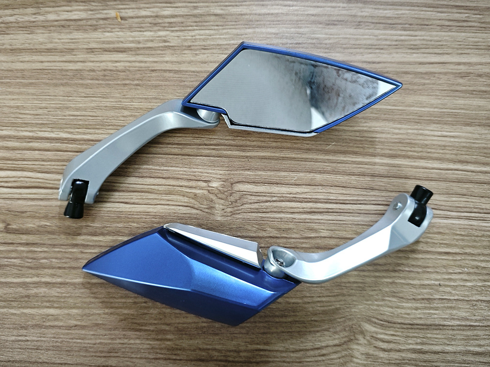 Cross-Border Motorcycle Electric Vehicle Rearview Mirror Modified Aluminum Rod Universal Reversing Rearview Mirror Reflective Mirror