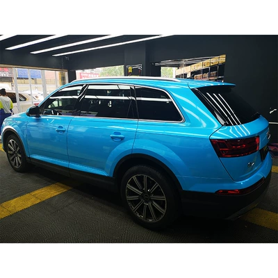 Factory Direct Sales Diamond Series Auto Color Change Film - glossy-diamond-light-blue-charming-blue-152m16m