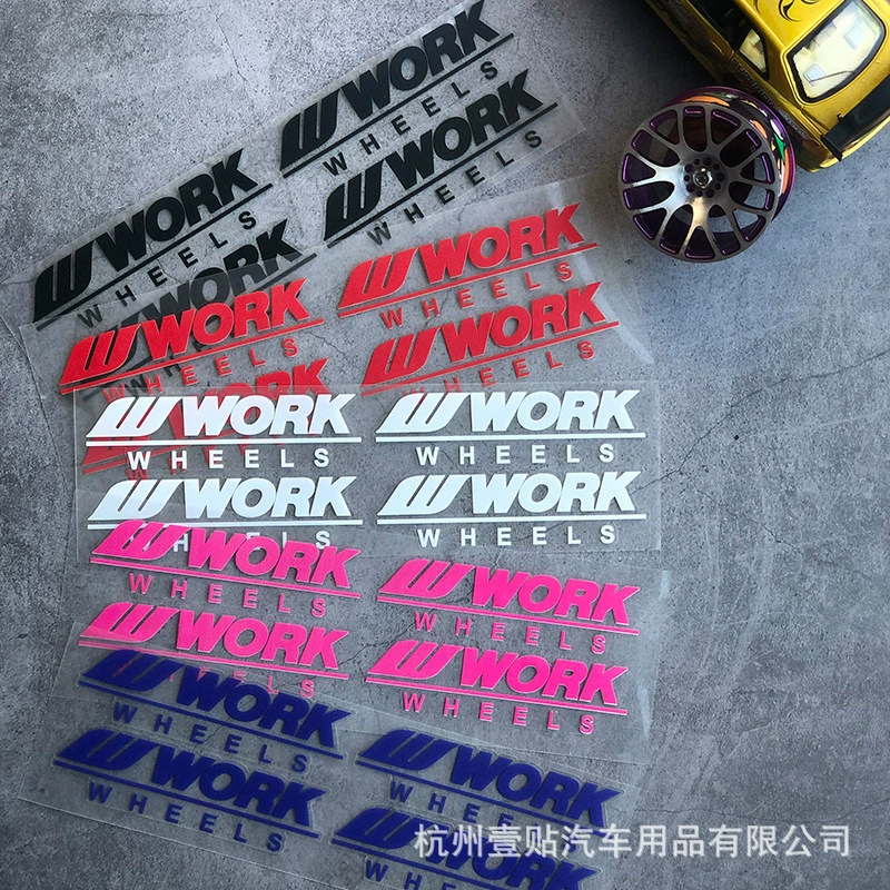 Декоративная наклейка для колеса TE37sl Volk Racing Rays Works Patch, украшение для колес, тюнинг колёс, вытяжной цветок