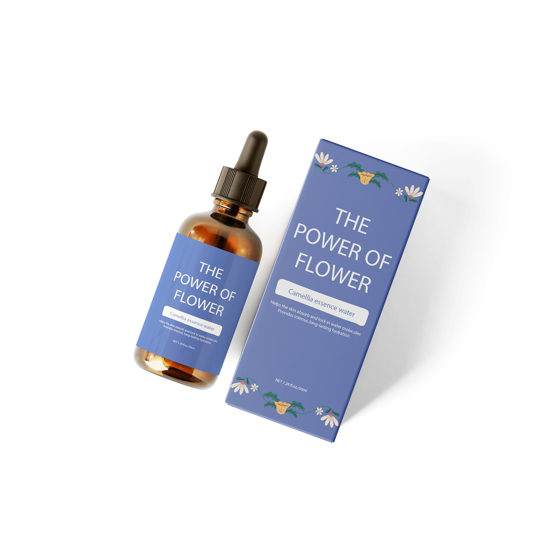 涂层可折叠纸盒用于血清和护肤产品彩色印刷化妆品礼品包装精油