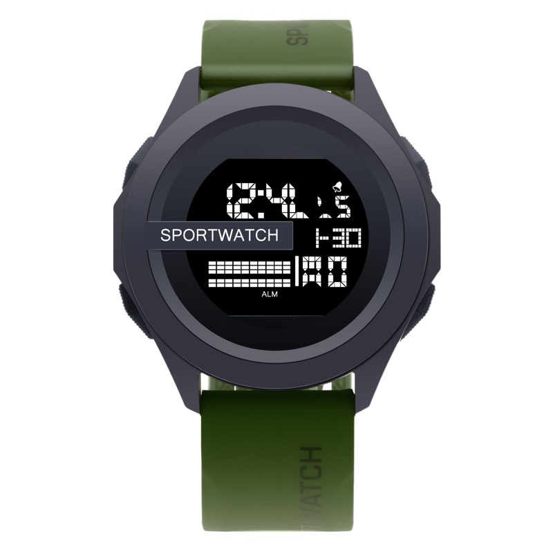 Nuevo reloj electrónico tecnológico para hombre, multifuncional, luminoso, moderno, reloj para estudiantes de secundaria y preparatoria, cronometraje, para correr, moda estudiantil