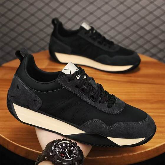 Sports Trendy Men's Shoes 2025 New Four Seasons Breathable Soft Bottom Comfortable Hair Popular Casual Shoes Forrest Gump Shoes