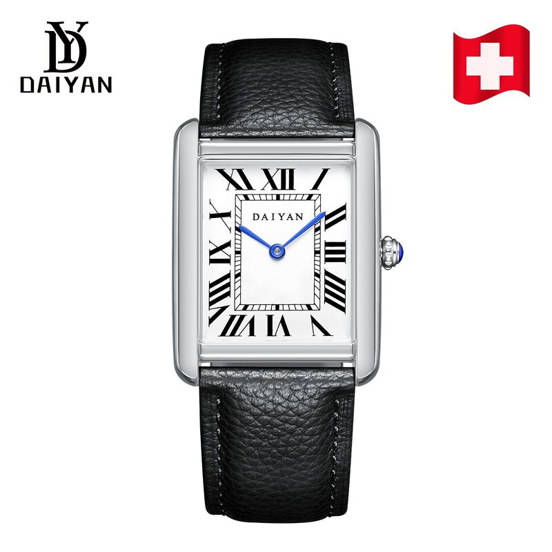 Daiyan Daiyan Tank Fashionable Waterproof Accessible Luxury Simple Trendyy Ladies Elegant Genuine Leather Quartz Watch Accessible Luxury Style