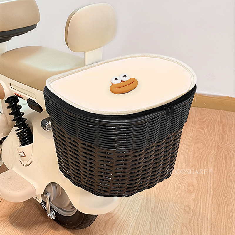 電気自動車の後部バスケット、かわいい漫画のクレヨンしんちゃんバッテリー自転車後部トランク防水|undefined
