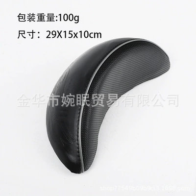 60v Harley electric vehicle accessories, universal original rear seat cushion and backrest for two-person Harley, suitable for modification (Motorcycle cushion) - backrest-black