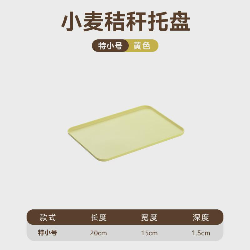 2 Size Plastic Fruit Dessert Tray Desktop Food Storage Plate