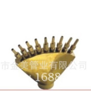 南方金美多分支铜喷头 1寸2水景景观铜喷头 广场水景凤尾铜喷头