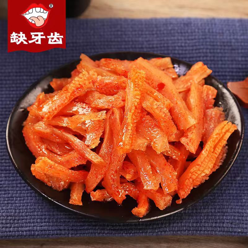 缺牙齿素牛肚16克素耳尖脆骨休闲麻辣熟食香辣魔芋爽素毛肚小零食