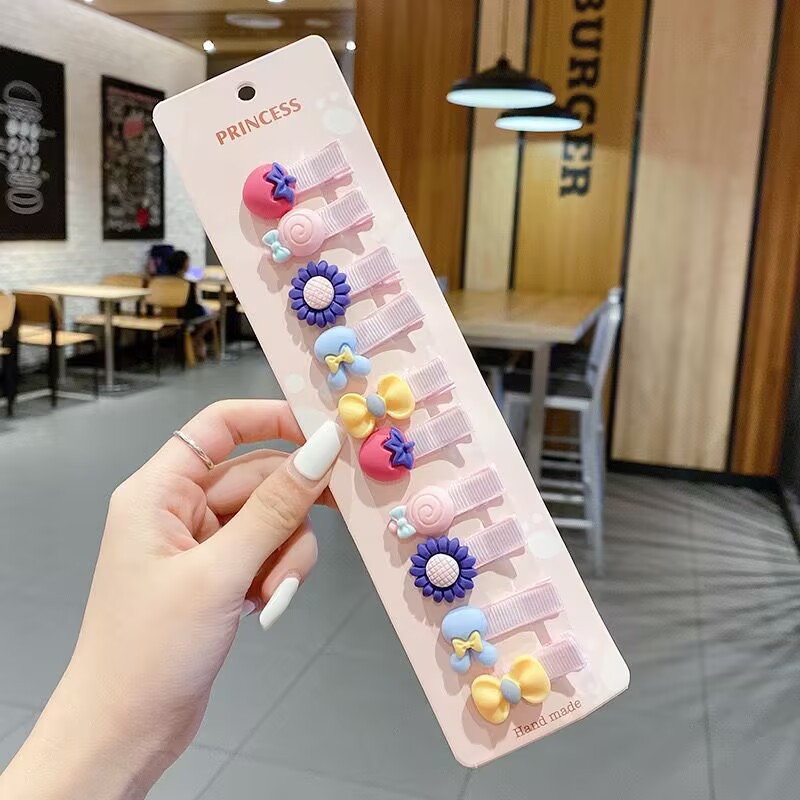 Nuevo clip de cabello para niños, clip de cabello para chicas rojas en línea, lindos clipes de boca de pato para bebés, pequeños clipes para el cabello no lastiman