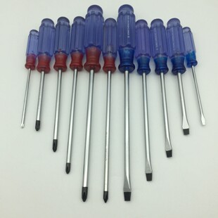 Hongcheng 9705 Crystal Batch 3*75 cross word screwdriver 3 inch PVC small screwdriver 1 yuan gift
