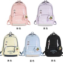 现货大容量双肩包新款时尚潮流百搭背包双肩包大学生尼龙书包批发