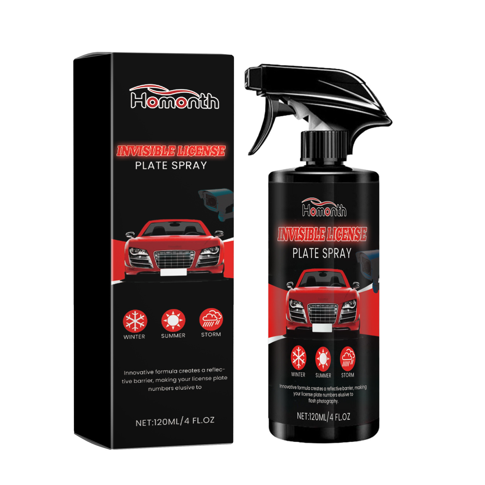 HOMONTH spray de matrícula oculta para vehículos utilitarios image 7