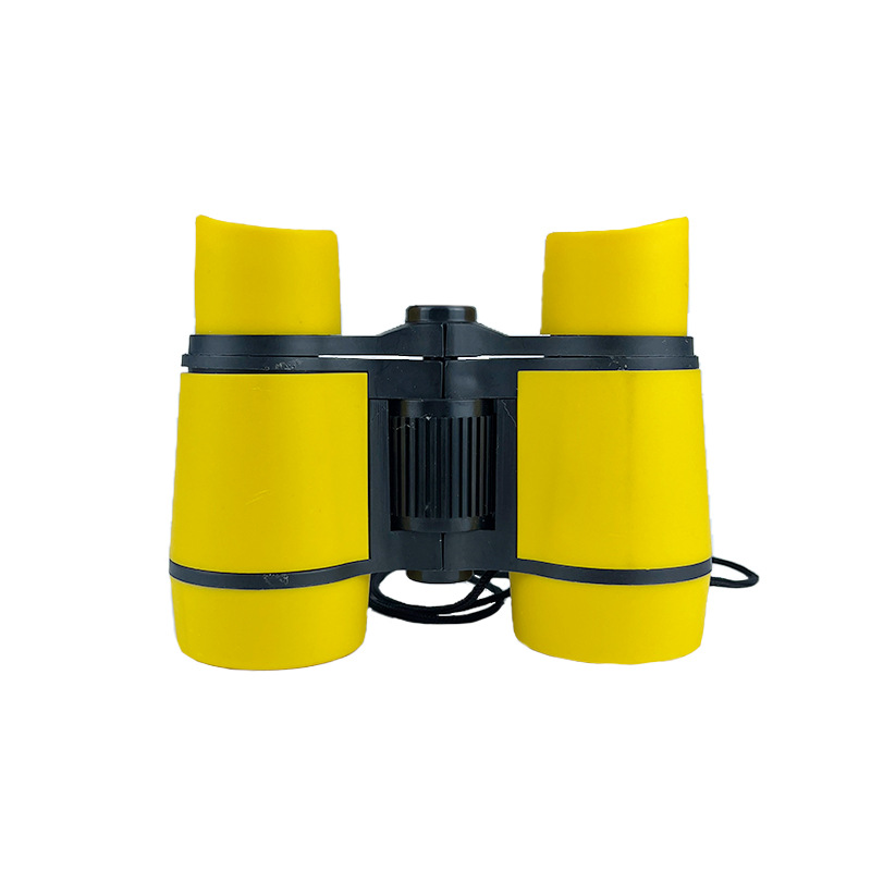 4X30儿童专用玩具小型便携彩色高倍高清户外兴趣培养双筒望远镜
