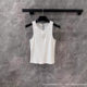 Shenzhen Nanyou Women's CE 25 Spring and Summer New Arc de Triomphe Stereo Embroidery Slim Fit Slimming Versatile Knitted Vest