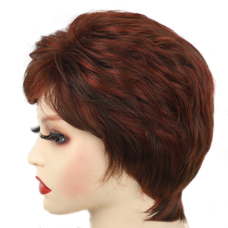 Women's Simple Style Party Stage Street High Temperature Wire Side Fringe Straight Hair Wig Net display picture 5