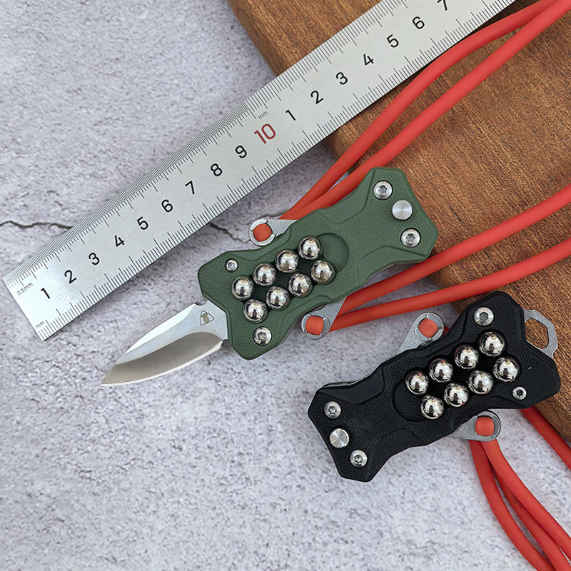 新款原创弹弓刀随身G10手柄户外折刀EDC小刀露营便携求生工具