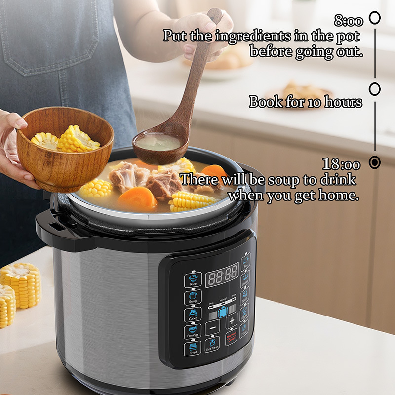 6L电压力锅家用预约1000W不锈钢电饭煲跨境110V220V一件代发饭锅|undefined