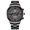 Fashionable men's watch stainless steel, calendar, quartz watches, city style