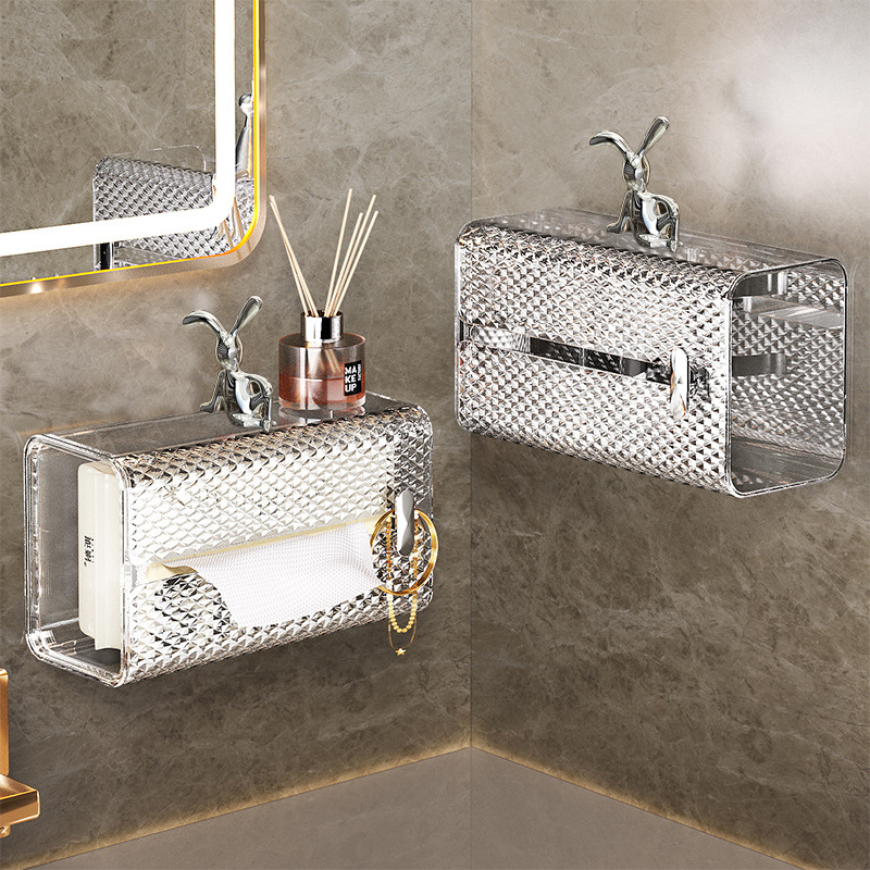 Conejo creativo red rojo de dibujos animados sentado oreja larga conejo decoración luz lujo sala de estar TV gabinete vino gabinete entrada decoración