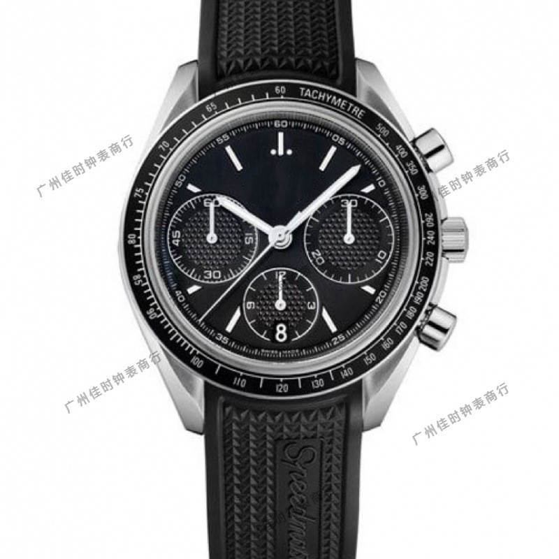 Foreign Trade Aliexpress European and American Gmt Speedmaster Series Quartz Six-Hand Rubber Strap High-Quality Men's Watch