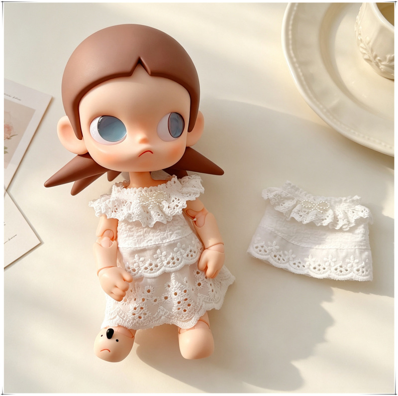 Zsiga Doll Clothes 10cm Doll Clothes Lace Vest Top Long-Legged Kitty Doll Clothes 1/6 Scale Skirt Zsiga Doll Clothes 10cm Doll Clothes Lace Vest Top Long-Legged Kitty Doll Clothes 1/6 Scale Skirt