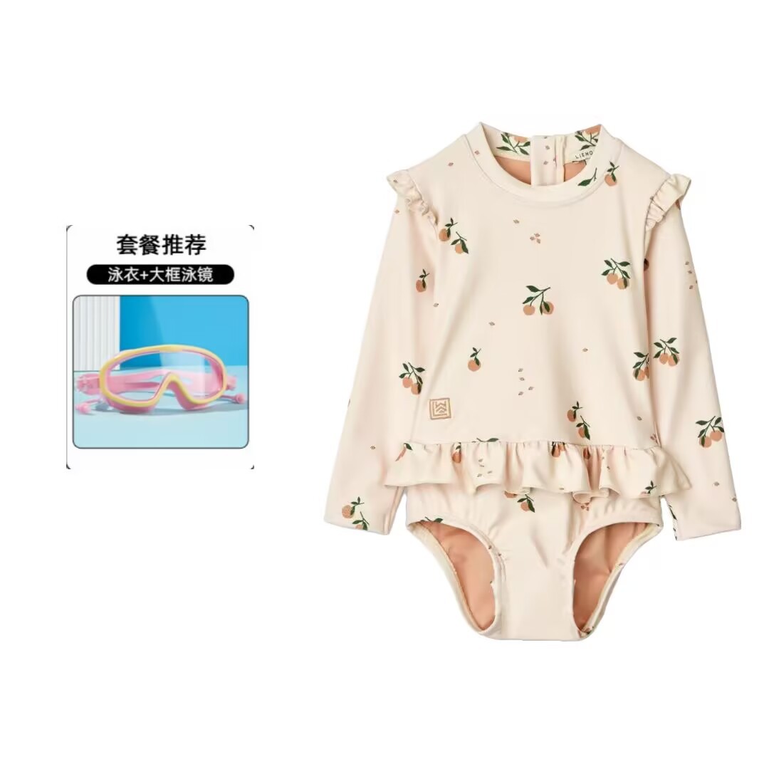 Niños trajes de baño de manga larga de secado rápido para niñas nuevas niñas lindas trajes de baño al por mayor
