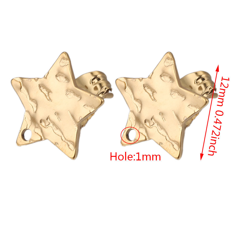 Pendientes geométricos de acero inoxidable europeos y americanos columna en relieve DIY pendientes pieza con agujero accesorios de joyería pendientes de acero de titanio producción