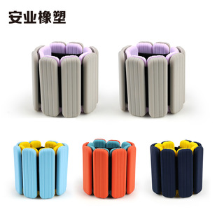Factory direct adjustable two-color silicone weight-bearing bracelet running jumping exercise weight-bearing sandbag sports fitness swimming Yu