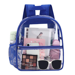 Large Capacity Transparent Jelly Backpack 2023 New Trendy Summer Large Capacity Waterproof Student School Bag Pvc Backpack
