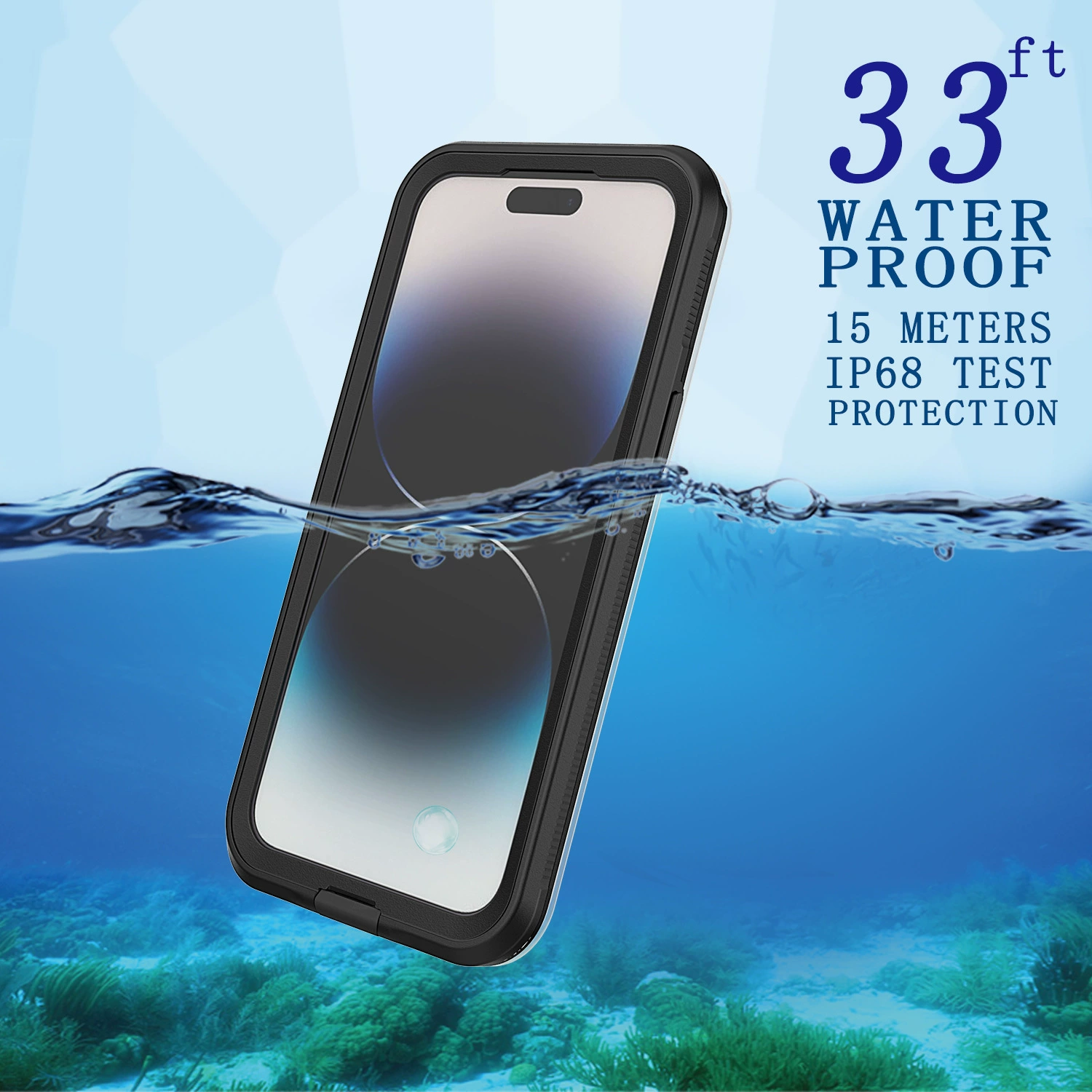 Водонепроницаемый чехол для телефона, совместим с iPhone 14, защитный кейс с защитой от падений