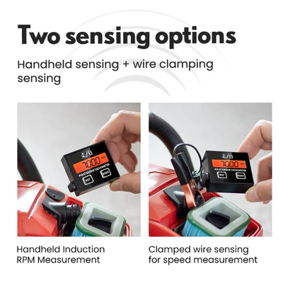 Inductive digital display tachometer tachometer