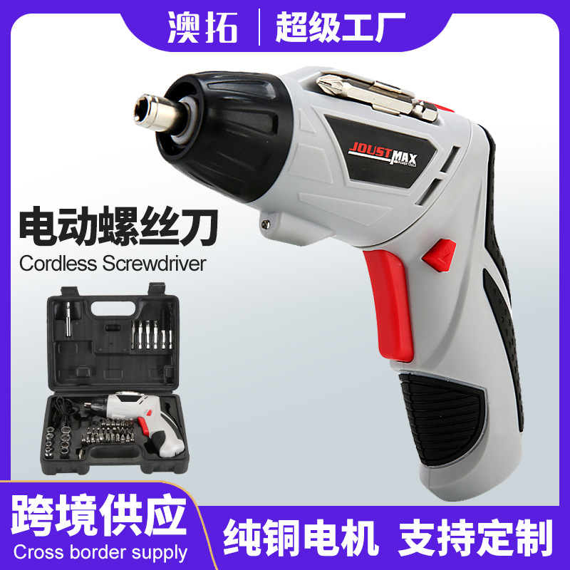 Li-electric 4.2V destornillador eléctrico multifuncional recargable taladro eléctrico de mano conjunto de tornillo eléctrico herramienta eléctrica