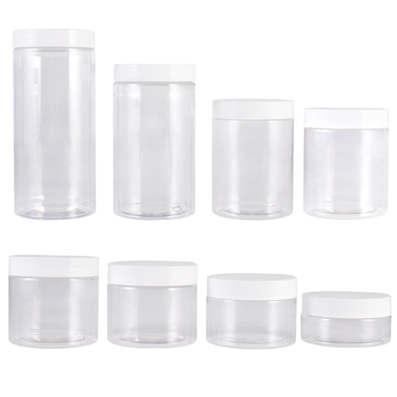 Cosméticos Xumin personalizados envases de plástico transparente para mascotas 50g botella de crema 120 - 500g máscara facial image 6