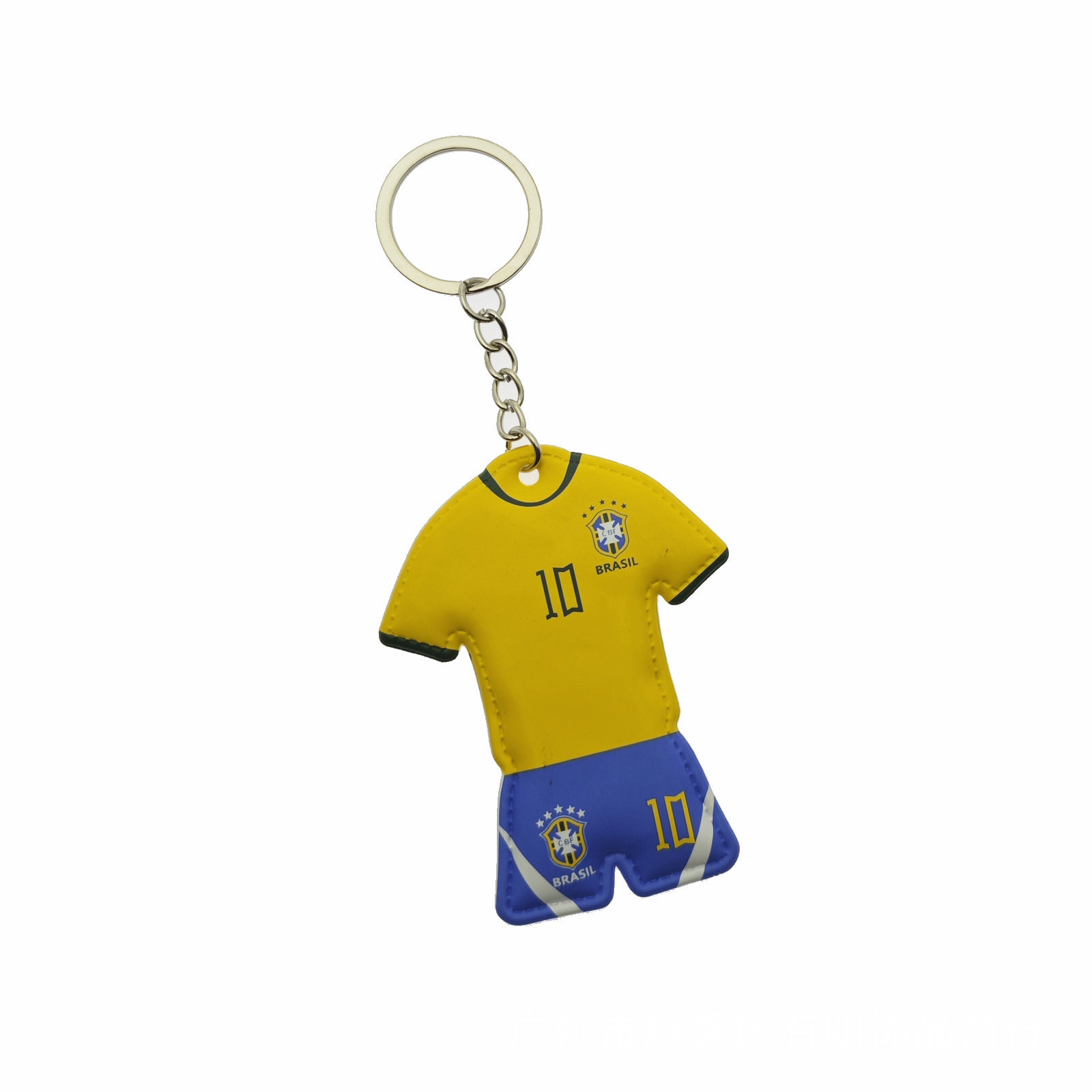 Llavero de Camiseta de Fútbol de PVC para Aficionados