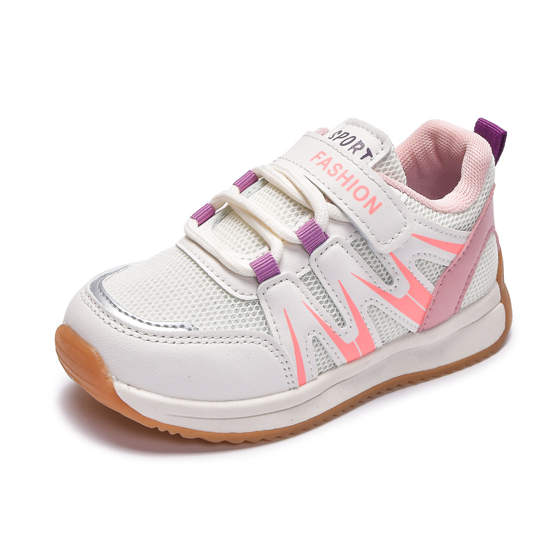 Zapatos infantiles de primavera 2026 zapatos de red zapatos deportivos infantiles zapatos casuales para niños zapatos casuales para niñas para bebés transfronterizos