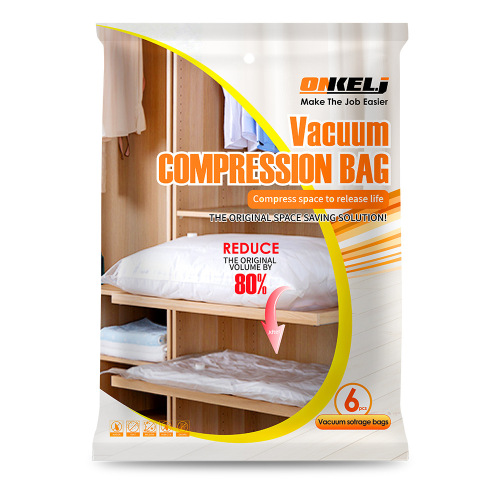 Vacuum compression bag, large size clothes and quilts, air-exhaust thickening storage bag, no-exhaust hand-rolled vacuum bag